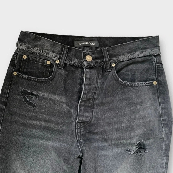 Neon Blonde Siren Mum Fit Jeans - Picture 4 of 13